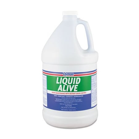 Itw Professional Dymon, Liquid Alive Enzyme Producing Bacteria, 1gal, Bottle, 4PK 23301